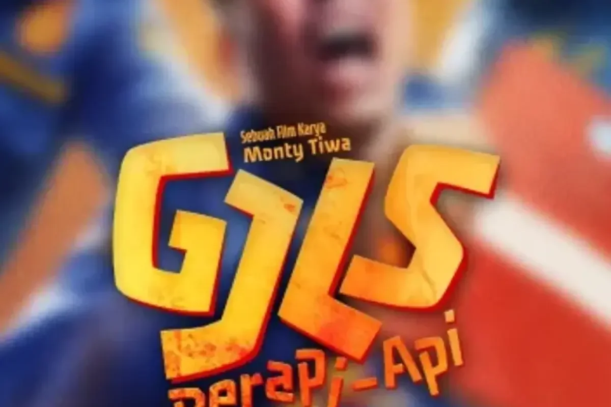 Poster film GJLS: Berapi-Api dengan wajah buram