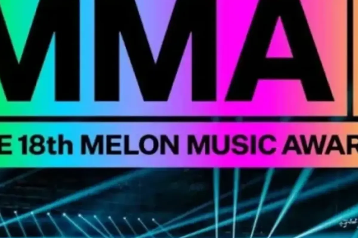 Ilustrasi panggung konser K-pop untuk Melon Music Awards 2026