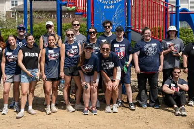 Blue Jackets Foundation Funds New Hockey-Themed Playground on South Side