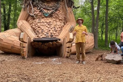 Fire Destroys Famous Pease Park Troll Sculpture in Austin
