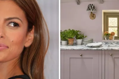 Eva Mendes Picu Tren Desain Dapur dengan Wallpaper Botani