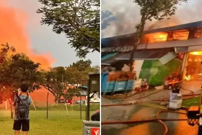 Emergency Crews Extinguish Large Industrial Fire Near Northwich