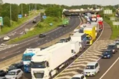 M6 Southbound Crash Causes Five-Mile Delays in Cheshire