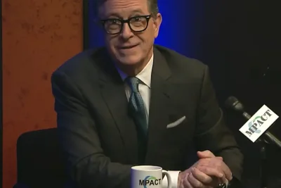 Stephen Colbert Hosts Michigan Public Access Show Day After CBS Exit