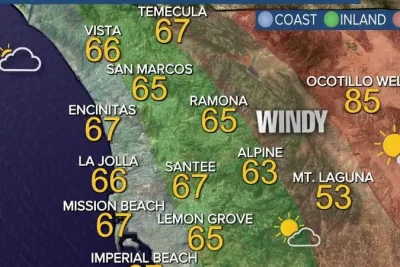 Storm Brings Persistent Clouds and High Winds to Southern California