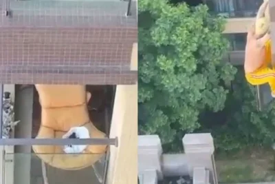 Video Viral Pria Jatuh dari Gedung Bertingkat Picu Perdebatan Netizen