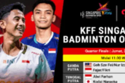Dua Wakil Indonesia Berlaga di Perempat Final Singapore Open 2026