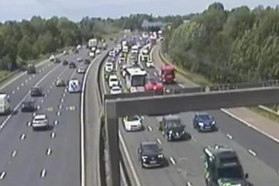 Heavy Congestion Delays Lancashire Motorway Traffic Around Preston