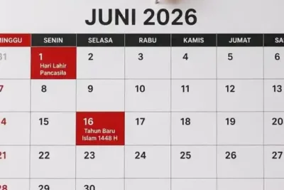 Pemerintah Tetapkan Dua Hari Libur Nasional Juni 2026, Tanpa Cuti Bersama