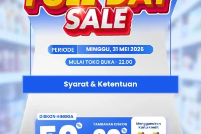 Transmart Full Day Sale 31 Mei 2026: Diskon Belanja hingga 50% + 20%