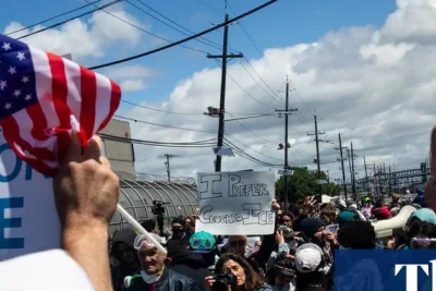 Protests and Counterprotests Escalate Outside Newark Detention Center