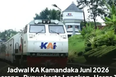 Jadwal KA Kamandaka Juni 2026 Rute Semarang–Purwokerto PP Lengkap