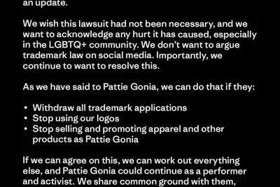 Patagonia Demands Drag Queen Pattie Gonia Drop Trademark to End Lawsuit