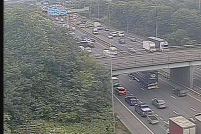 M66 Crash Causes Severe Traffic Delays Near Simister Island