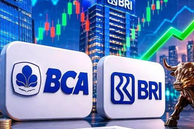 Saham BBCA dan BBRI Bergerak Fluktuatif Akibat Pelemahan IHSG