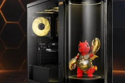 MSI Pamerkan Desktop Gaming MEG Vision X2 AI+ dengan Naga Hologram