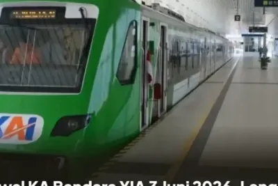 Jadwal KA Bandara YIA 3 Juni 2026, Tarif, dan Cara Beli Tiket