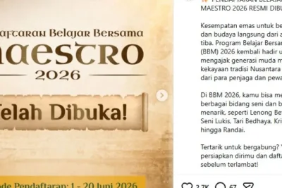 Kemenkebud Buka Pendaftaran Program Belajar Bersama Maestro 2026