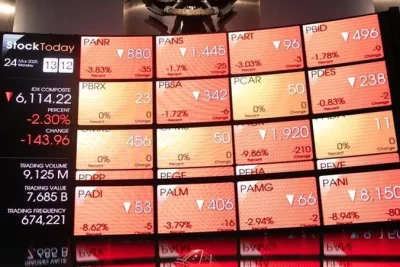 Investor Asing Lepas Saham Rp993 Miliar, IHSG Anjlok 3,48 Persen