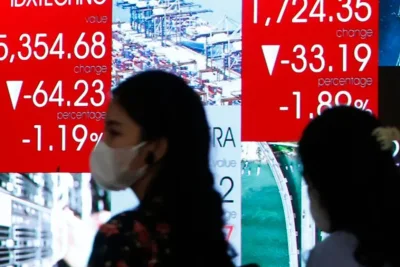 IHSG Anjlok 2,53 Persen ke Level 5.692 pada Sesi I 5 Juni 2026