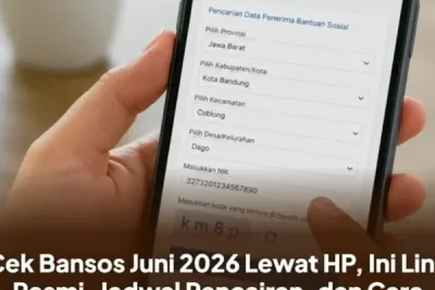 Cek Bansos Juni 2026 Lewat HP, Ini Link Resmi dan Cara Mengeceknya