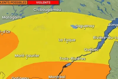 Severe Storms Threaten Quebec Regions with High Winds and Heavy Rain