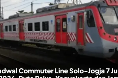 Jadwal Commuter Line Solo Jogja Rute Palur Yogyakarta 7 Juni 2026