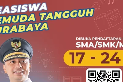 Pemkot Surabaya Buka Beasiswa Pemuda Tangguh 2026 untuk Pelajar SMA
