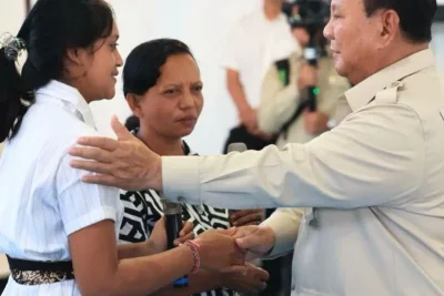 Presiden Prabowo Minta Siswa SRMP 17 Tabanan Pantang Menyerah