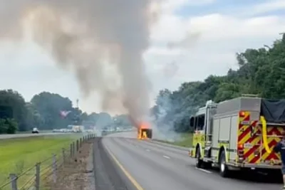 Fireworks Explode After Truck Catches Fire on Tennessee Highway
