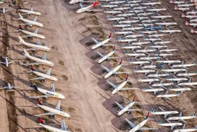 Melihat Fasilitas Penyimpanan Ribuan Pesawat Pensiun di Gurun Arizona