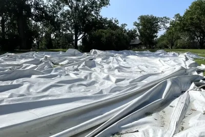 City Crews Clean Oakdale Park Following Severe Salina Storm