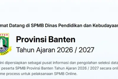 Dindikbud Banten Buka SPMB SMAN 2026 Jalur Domisili Lingkungan Sekolah