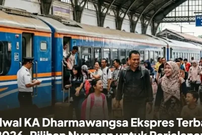 Jadwal KA Dharmawangsa Ekspres Surabaya-Jakarta 2026, Berangkat Malam Tiba Pagi