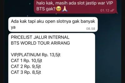 Tiket Presale BTS Jakarta 2026 Ludes dalam 20 Menit, Calo Jual Harga Fantastis