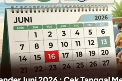 Pemerintah Tetapkan Libur Nasional Juni 2026 Tanpa Cuti Bersama