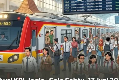 Jadwal KRL Jogja–Solo Sabtu 13 Juni 2026: Beroperasi Pagi hingga Malam
