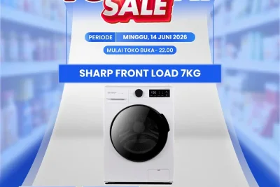 Diskon Mesin Cuci Front Load 7 Kg Sharp Meriahkan Transmart Full Day Sale