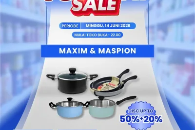 Transmart Full Day Sale Minggu Ini: Diskon Teflon Maxim dan Maspion Hanya Rp 79.920