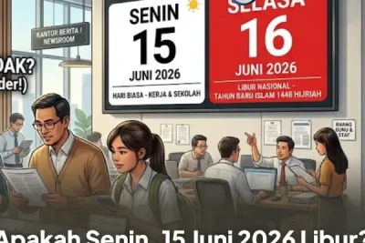 Pemerintah Tetapkan Senin 15 Juni 2026 Bukan Hari Libur Nasional
