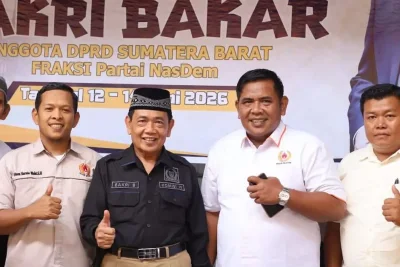 Bakri Bakar Ajak KONI Pessel Sosialisasikan Perda Kebencanaan