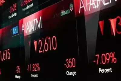 IHSG Jatuh ke Level 6.202 pada Sesi I Rabu, Sektor Perindustrian Tertekan