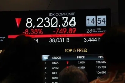 IHSG Ambles Jeda Sesi I Akibat Tekanan Saham Perbankan Besar